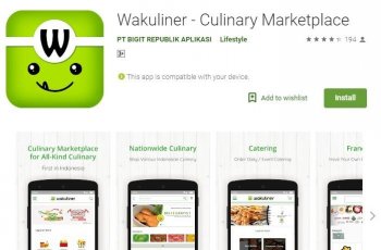 Aplikasi Wakuliner. (Google Play Store)