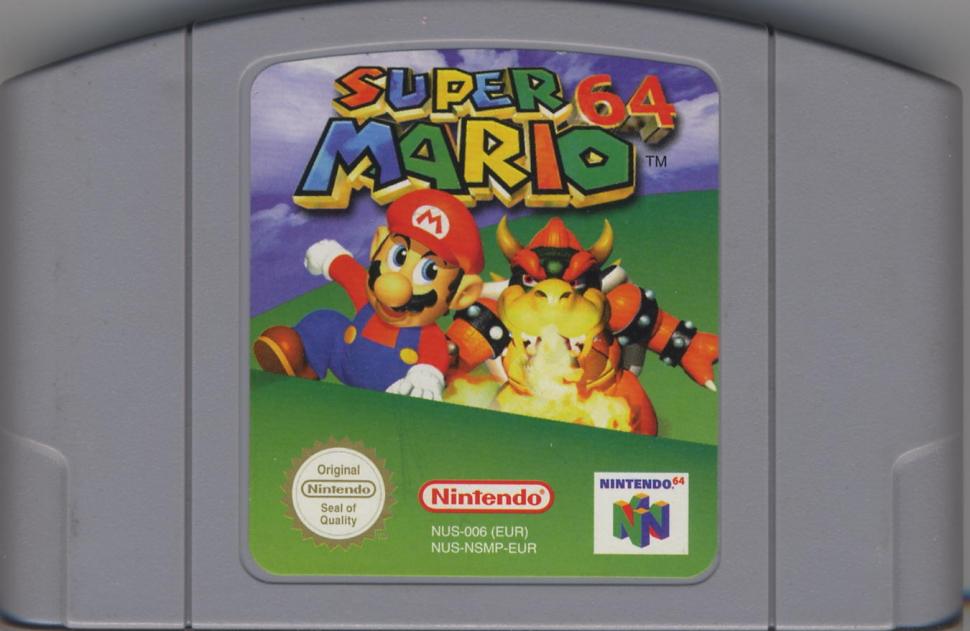 Cartridge Super Mario 64. (Nintedo Wikia)
