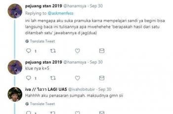 Netizen Pecahkan Soal Matematika Super Sulit. (Twitter/@hanamsya)