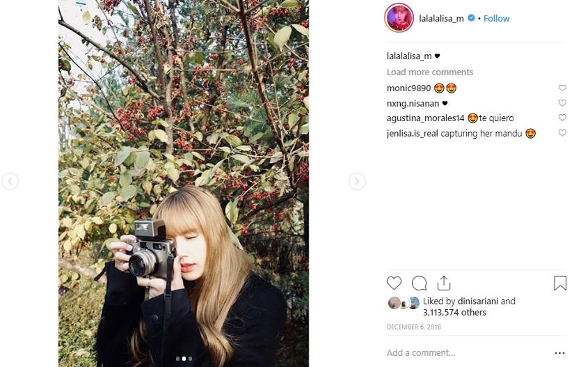 Lisa Blackpink hobi fotografi. (Instagram/@lalalalisa_m)