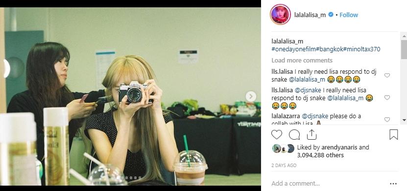 Lisa Blackpink hobi fotografi. (Instagram/@lalalalisa_m)