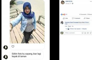 Netizen yang meminta diedit. (Facebook/ KIM REZKI)