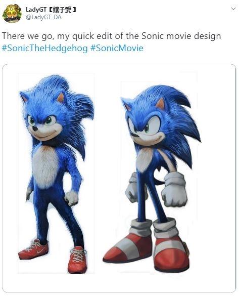 Fans membuat ulang Sonic The Hedgehog. (Twitter/ @LadyGT_DA)