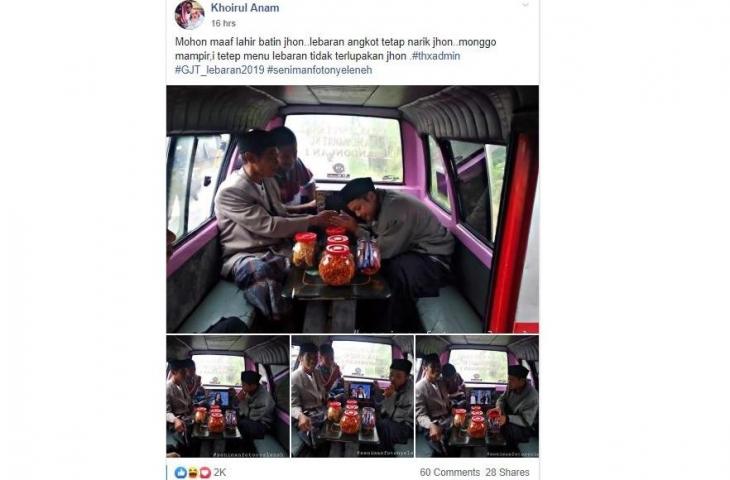 Menerima Tamu di Dalam Angkot, Aksi Orang Ini Greget Abis - HiTekno.com