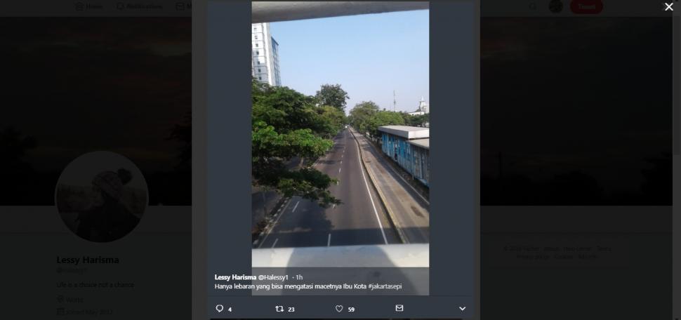 #jakartasepi. (twitter/Halessy1)