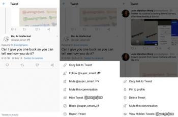 Uji coba fitur Hide Replies Twitter. (Twitter/ @wongmjane)