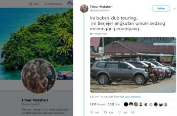 Mobil mahal dijadikan angkot di Papua. (twitter/jayapuraupdate)