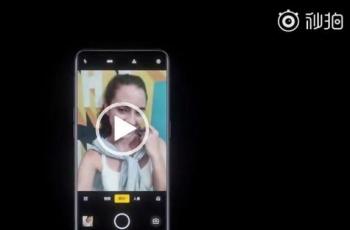 Ilustrasi prototipe smartphone dengan teknologi kamera under-display milik Oppo. (Weibo)