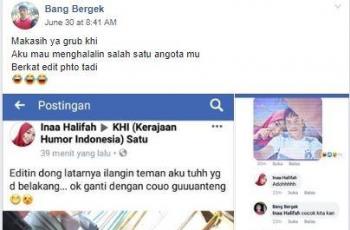 Berawal dari edit foto, orang ini bisa PDKT sama cewek. (Facebook/ Bang Bergek)