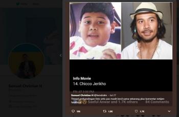 Perbandingan foto artis saat kecil dan dewasa. (twitter/hendralm)
