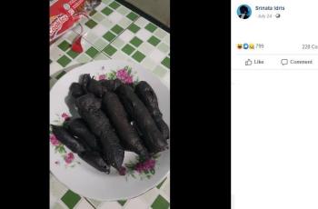 Churros satu ini berakhir tragis karena bentuknya justru bikin ngakak. (Facebook/ Srinata Idris)
