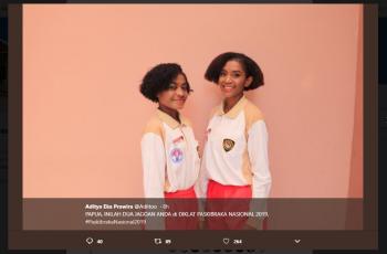 Paskibraka asal Papua. (twitter/Adiitoo)