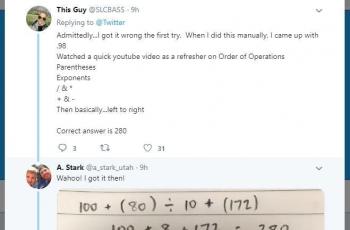 Jawaban netizen pada soal matematika dari Twitter. (Twitter)