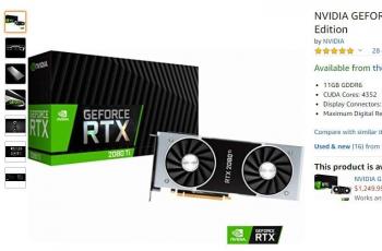 Harga Nvidia RTX 2080 Ti Founders Edition. (Amazon)