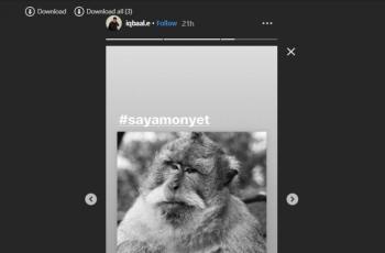 #SayaMonyet. (instagram/iqbaal.e)