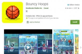 Ilustrasi Bouncy Hoops. (Play Store)