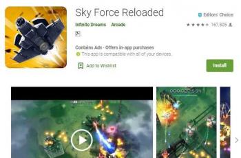 Ilustrasi Sky Force Reloaded. (Play Store)