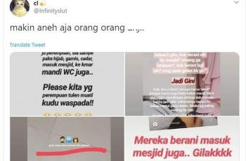 Sebuah thread yang membahas cross hijaber ini viral di Twitter. (Twitter/ lnfinityslut)