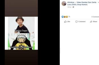 Artis disamakan dengan karakter One Piece. (Facebook/ Afniskye)