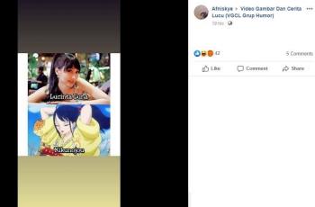 Artis disamakan dengan karakter One Piece. (Facebook/ Afniskye)