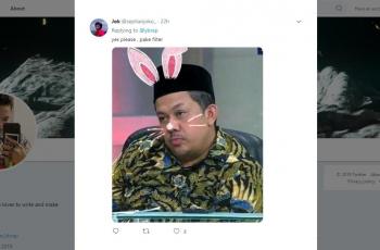 Reza Arap satu pesawat dengan Fahri Hamzah. (twitter/septianjoko_)