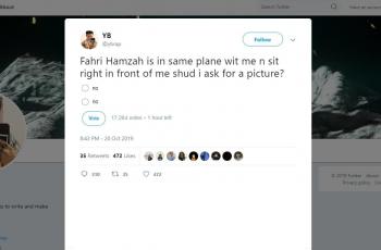 Reza Arap satu pesawat dengan Fahri Hamzah. (twitter/ybrap)