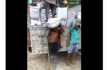 Kuli berkaki satu ini mendapatkan perhatian dan pujian dari netizen. (Twitter/ NNmedc)