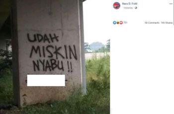 Suara jalanan yang membuat netizen heboh. (Facebook/ Haru D. Fold)