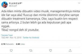 Kisah sedih Fluxcup. (Twitter/ @UCxUP)