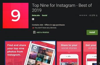 TopNine for Instagram. (Google Play Store)
