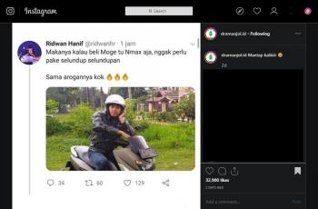 Pengendara NMAX. (instagram/dramaojol.id)