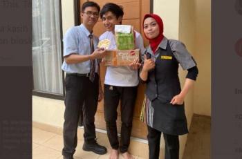 Ardit mendapatkan hadiah dari McD. (Twitter/ arditerwandha)