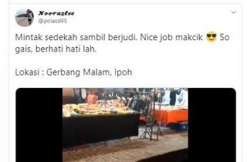 Thread mengenai seorang pengemis yang menggunakan smartphone bikin netizen geger. (Twitter/ poiasd95)
