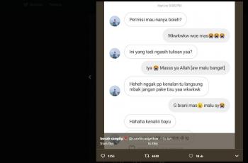 Berhasil kenalan bareng cowok manis. (twitter/combroangetkiw)