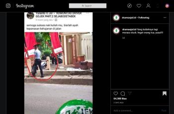Anak driver ojol jadi calon abdi negara. (instagram/dramaojol.id)