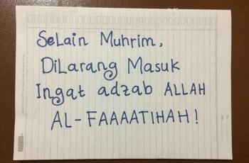 Peraturan kos yang unik hingga aneh. (Twitter/@yujii__)