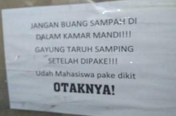 Peraturan kos yang unik hingga aneh. (Twitter/@yujii__)
