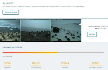 Penguin Watch telah memliliki lebih dari 9 ribu relawan. (Zooniverse.org)