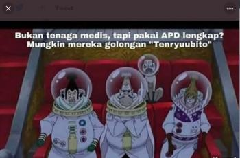 Anggota DPR kenakan pakaian mirip APD. (twitter/wahyuwicakss)