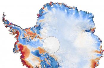 Peta mencairnya es di Antartika dan Greenland. (Smith et al/Science)
