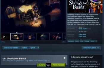 Showdown Bandit jadi game gratis. (Steam)