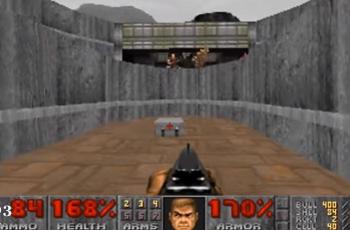 Tampilan grafis game FPS berjudul Doom yang diluncurkan di tahun 1993. (YouTube/ Cussan)