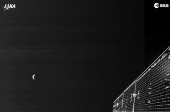 Potret Bumi dari Merkurius. (ESA)