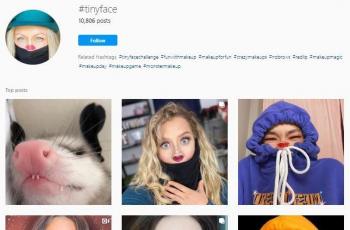 Tiny Face Challenge mulai heboh di Instagram. (Instagram)