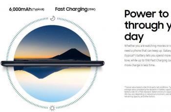 Baterai 6.000 mAh menjamin HP bisa bertahan seharian. (Samsung)