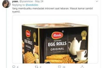 Meme kue lebaran. (Twitter/ yoanmow)