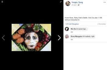 Bekal makan siang yang bikin hilang nafsu makan. (facebook/Yongky Tjung)