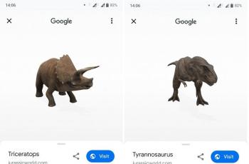 Teknologi AR hidupkan Dinosaurus di Google Search. (Google)