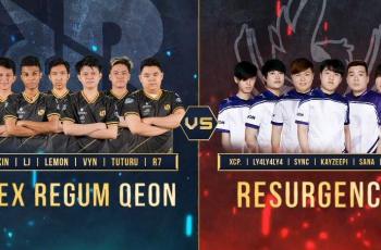 RRQ vs Resurgence. (YouTube/ Mobile Legends Bang Bang)