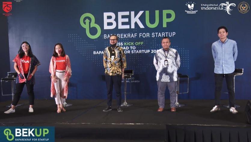 Narasumber Press Kick Off BEKUP. (Zoom Conference)